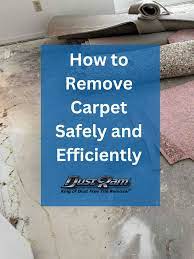 how to remove carpet safely and