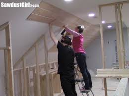 V Groove Plywood Plank Ceiling