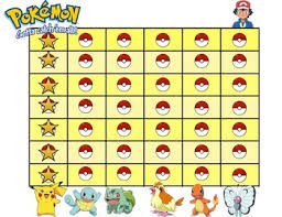 Pokemon Reward Chart Sample By Manderlai Teachers Pay Teachers