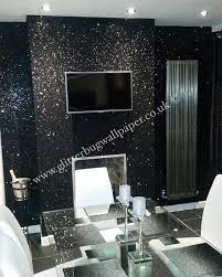 Black Glam Glitter Wallpaper