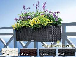 This planter is a simple yet beautiful addition to any deck. Balconera Deck Planter Box Fits Any Railing Shape Windowbox Com