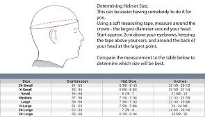 Motorcycle Helmet Size Chart Uk Disrespect1st Com