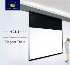 in ceiling electric projector screen