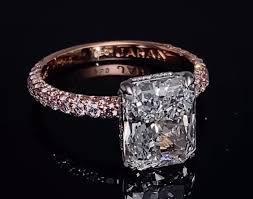 radiant cut diamond enement ring