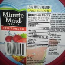 calories in minute maid premium fruit