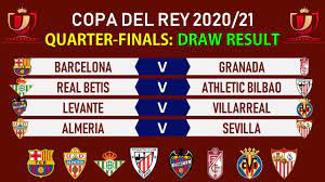 Latest news, fixtures & results, tables, teams, top scorer. Copa Del Rey 2020 21 Quarter Final Draw Result Match Schedule Fixtures Youtube