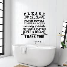 Bathroom Quotes Vinyl Wall Art Sticker