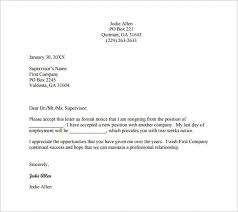 21 professional resignation letter