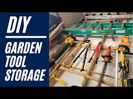 Diy Garden Tool Storage Rack Solution