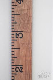 How To Mark Height On A Ruler Growth Chart Cutesy Crafts