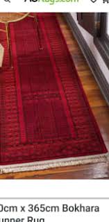 365cm red bokhara runner rug