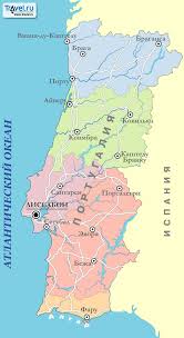 Подробная карта дорог, городов и курортов на интерактивной спутниковой карте португалии. Karta Portugalii Travel Ru Strany Portugaliya Karty