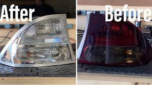 how to make clear tail lights you