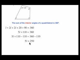 sum of the interior angles of a