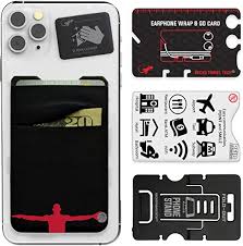 5 out of 5 stars. Amazon Com Double Pocket Adhesive Card Holder Cell Phone Pouch Stick On Lycra Pocket Carry Credit Cards And Cash Basketball
