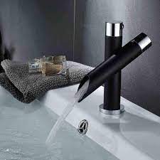 Best bronze waterfall bathroom faucet 2021. New York Chrome Finish Black Waterfall Bathroom Sink Faucet