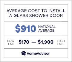 cost of glass shower door installation