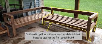 Diy Outdoor Sectional Couch Kinda