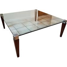 vintage coffee table in glass ghyczy