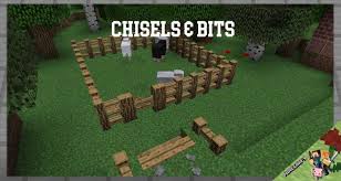 The mod was used to create a custom sign that points toward the goal. Chisels Bits Mod 1 16 5 1 12 2 1 10 2 For Minecraft Cube World Game