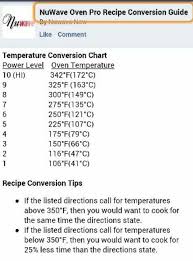 Nuwave Conversion Chart Take W A Grain Of Salt Nuwave Oven