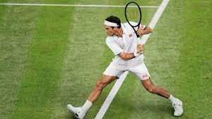 Roger Federer op Wimbledon 2021 ...