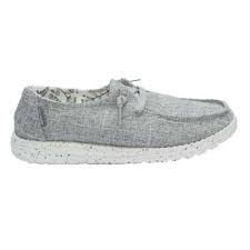 Then we redesign and reconstruct them using dude's patented sole technology and innovative design combines with lightweight, canvas uppers to produce the funkiest, comfiest ladies' shoes straight out of the box. Hey Dude Wendy Linen Women S Shoes Scheels Com