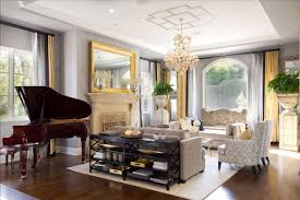 gray and gold living room