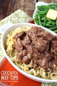easy crockpot beef tips with gravy