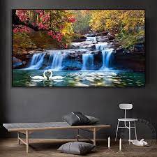 Natural Landscape Poster Waterfall