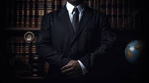 black man in suit in front of books