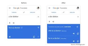 Google Translate Offering Gender Specific Translations For