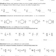 This is a collection of math worksheets for grade 4, organized by topics such as comparing, rounding, place value, addition, subtraction, mental math, multiplication, division, equations, inverse operations, fractions, decimals, measuring and geometry. 4th Grade Math Worksheets Free Printables Education Com