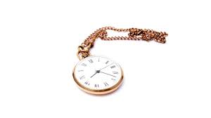 Old Pocket Watch On A White Background