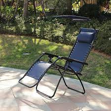 Zero gravity recliner outdoor furniture. Zero Gravity Outdoor Recliner Chair With Canopy Bed Bath Beyond