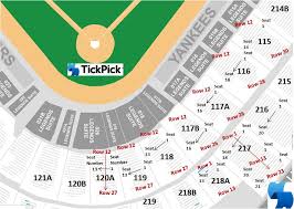 Veritable Yankee Stadium Seating Chart Section 217 Rays