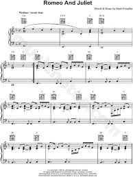 F he's underneath the window c , dm she's singing hey la my boyf c ri a ends back. Dire Straits Romeo And Juliet Sheet Music In F Major Download Print Sku Mn0037793