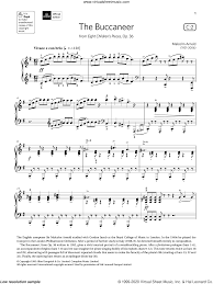 This means that candidates with a grade 6 to 8 performance grade exam submission date up to and including 23 may can take their exam without first passing grade 5 music theory. Arnold The Buccaneer Grade 6 List C2 From The Abrsm Piano Syllabus 2021 And 2022 Sheet Music For Piano Solo