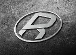 free 3d realistic steel logo mark