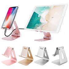 The nulaxy tablet and cellphone stand is easy to carry around, as it comes with a fully collapsible phone cradle. Adjustable Aluminum Mobile Phone Holder Tablet Stand Desk Table Mount Foldable Portable For Iphone Or Ipad Buy Phone Holders Stands 821681690744