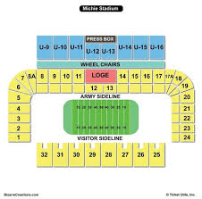 Michie Stadium Seating Chart Seating Charts Tickets For