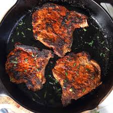 cast iron skillet pork chops seeking