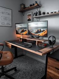 22 cool gaming desk setup with wood