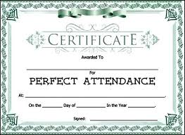 Attendance Certificate Template Word Attendance Award Certificate
