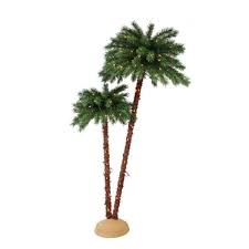 6 Ft Pre Lit Artificial Palm Tree