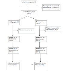 Flowchart For The Clinical Trial Of N Acetylcysteine Nac