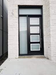 Modern Frosted Glass Exterior Entry