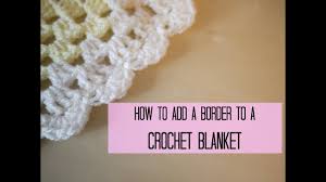 Crochet How To Add A Crochet Border Scalloped Shell Edging Bella Coco