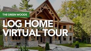 tour the green woods log home you