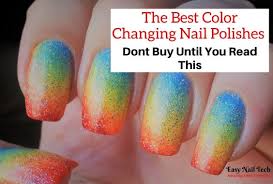 color changing thermal nail polishes